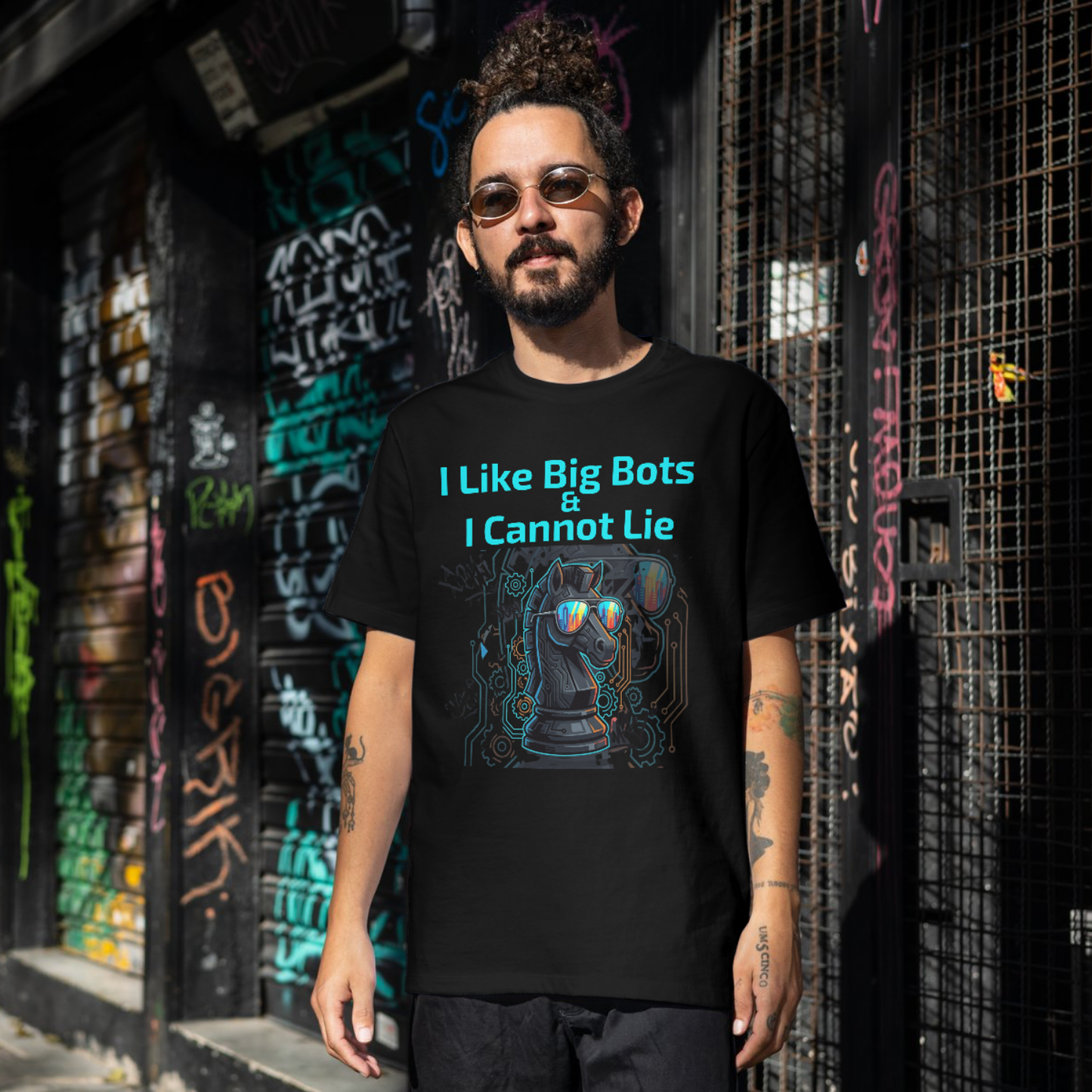 I Like Big Bots Chess T-Shirt - Funny Chess Player Gift for AI & Tech Enthusiasts